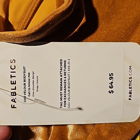♤Fabletics Women's Gigi Velour Bodysuit [XXS] - Picture 5 of 5
